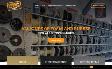 foamandrubber.co.nz screenshot