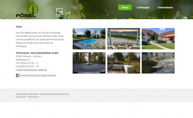 foesel-gartenbau.de screenshot