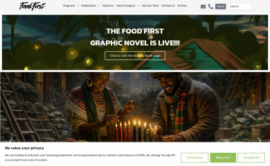 foodfirst.org screenshot