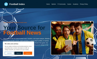 footballindex.news screenshot