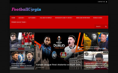 footballorgin.com screenshot