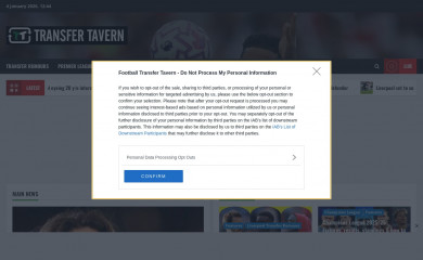 footballtransfertavern.com screenshot