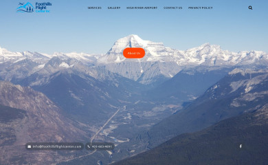 foothillsflightcenter.com screenshot
