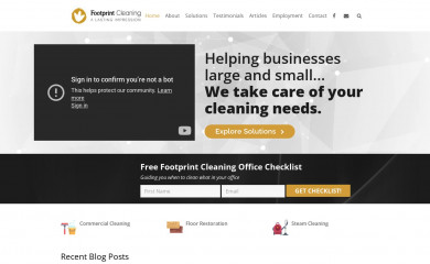 footprintcleaning.com.au screenshot