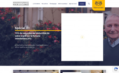 fondationduclerge.com screenshot