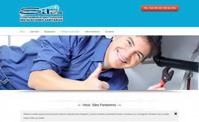 fontaneriasiles.com screenshot