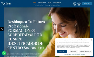 formacionunicas.es screenshot