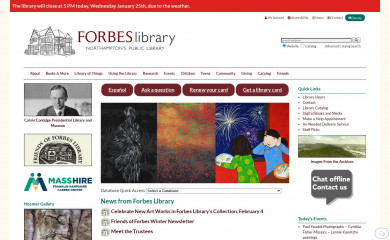 forbeslibrary.org screenshot