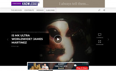 forbiddenknowledgetv.net screenshot