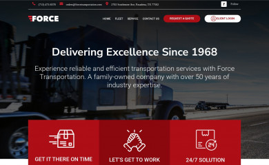 forcetransportation.com screenshot