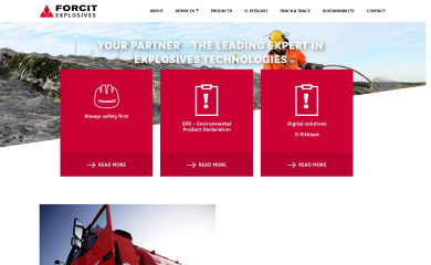 forcitexplosives.com screenshot