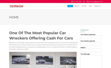 fordracing.com.au screenshot
