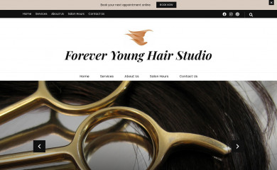 foreveryounghairstudio.com screenshot