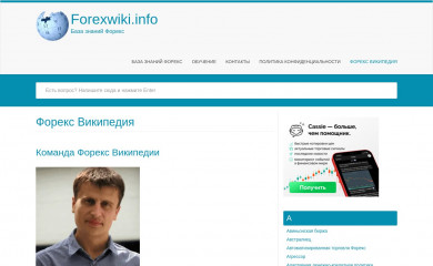 forexwiki.info screenshot