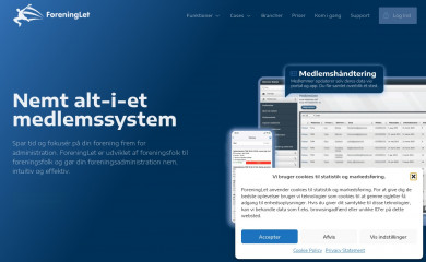 foreninglet.dk screenshot
