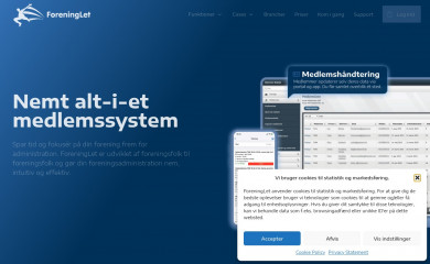 foreninglet.dk screenshot