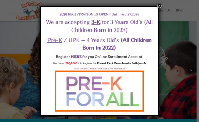 forestparkpreschool.com screenshot
