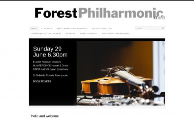 forestphilharmonic.org.uk screenshot