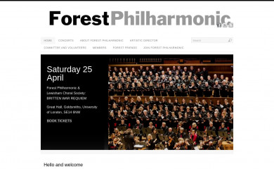 forestphilharmonic.org.uk screenshot