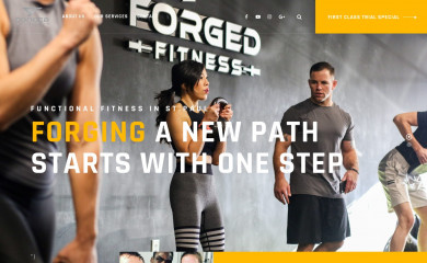 forgedfitnessmn.com screenshot