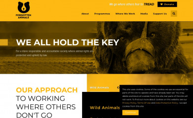 forgottenanimals.org screenshot