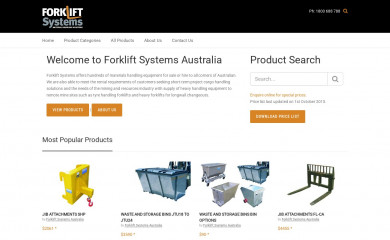 forkliftsystems.com.au screenshot