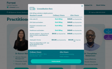 forrestfamilypractice.com.au screenshot