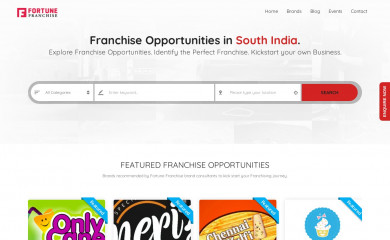 fortunefranchise.in screenshot