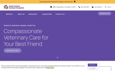 fortmyersvet.com screenshot