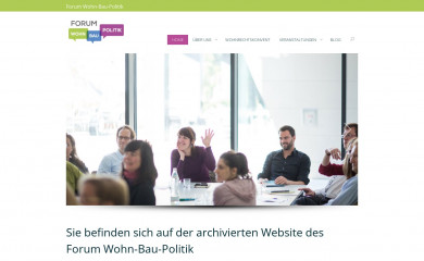 forumwohnbaupolitik.at screenshot