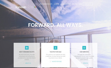 forwardyachts.com screenshot