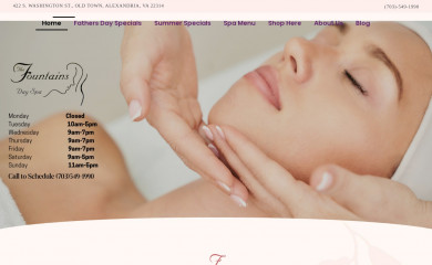 fountainsdayspa.com screenshot