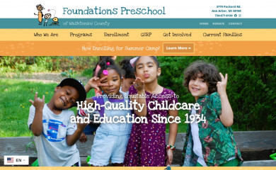 foundations-preschool.org screenshot