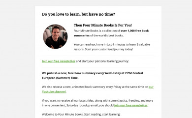 fourminutebooks.com screenshot