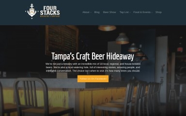 fourstacksbrewing.com screenshot