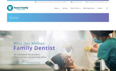 foustfamilydentalcare.com screenshot