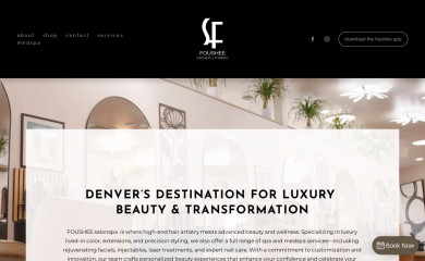 fousheesalonspa.com screenshot
