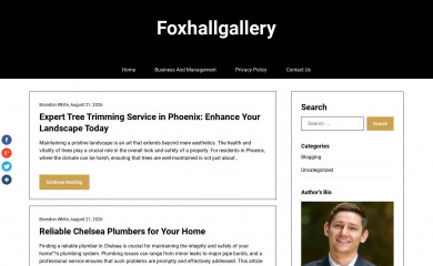 foxhallgallery.com screenshot