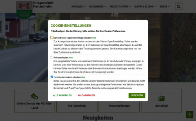 franzenheim.de screenshot