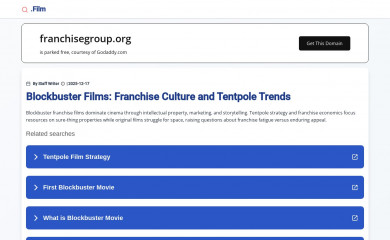 franchisegroup.org screenshot