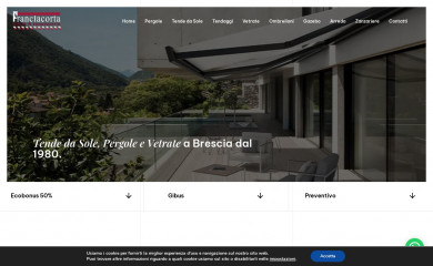 franciacortatende.it screenshot