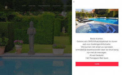 frangipanibali.be screenshot