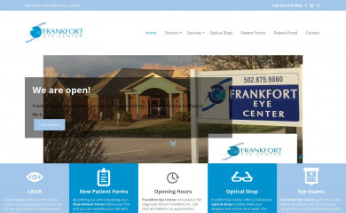 frankforteyecenter.com screenshot