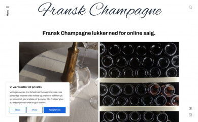 franskchampagne.dk screenshot