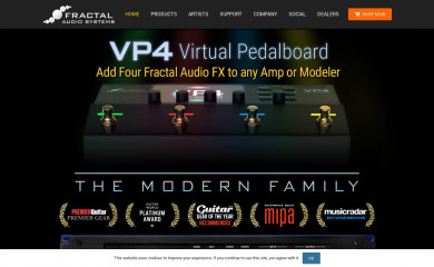 fractalaudio.com screenshot
