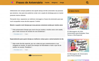 frasesdeaniversario.com.br screenshot