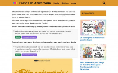 frasesdeaniversario.com.br screenshot