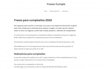 frasesparacumpleanos.com screenshot
