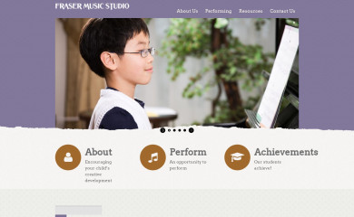 frasermusicstudio.com.au screenshot