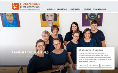 frauenpraxis-augsburg.de screenshot